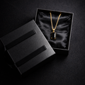 Midnight Edge Gold Necklace