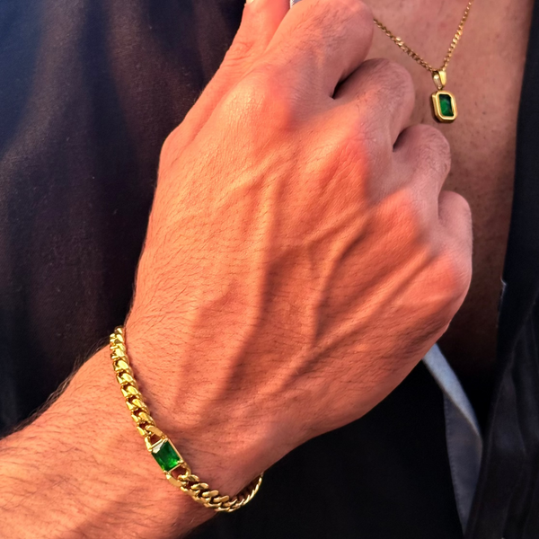 Emerald Cuban Bracelet